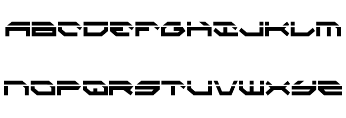 Taskforce Laser Condensed Font LOWERCASE