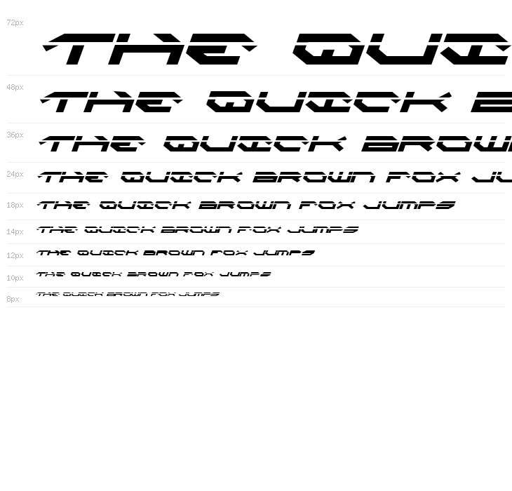 Taskforce Laser Italic Waterfall