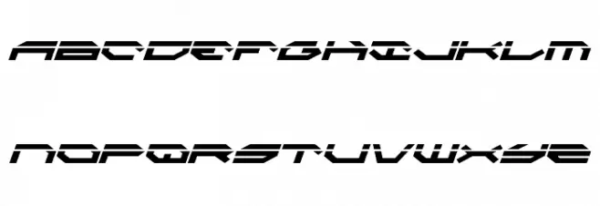 Taskforce Laser Italic フォント 小文字