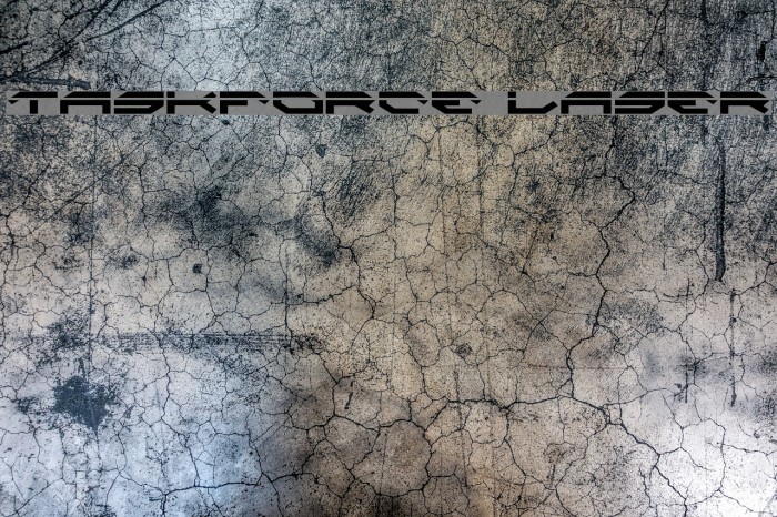 Taskforce Laser Font examples