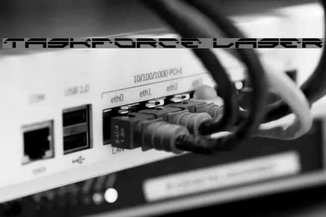 Taskforce Laser Font examples