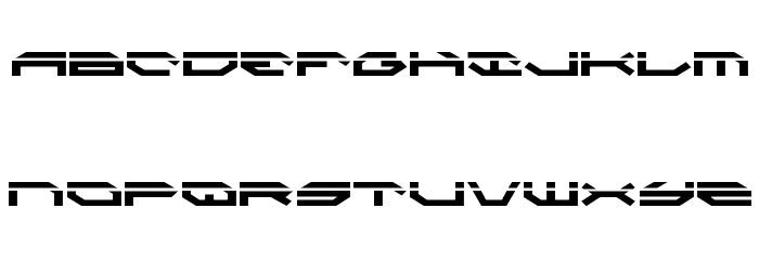 Taskforce Laser Font LOWERCASE
