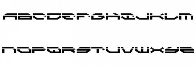 Taskforce Laser Font LOWERCASE