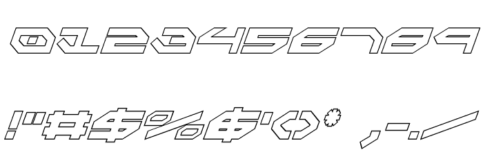 Taskforce Outline CondItalic Font OTHER CHARS