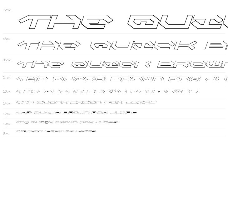 Taskforce Outline Italic Waterfall