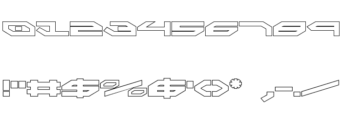 Taskforce Outline Font OTHER CHARS