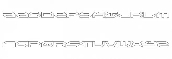 Taskforce Outline 字体 大写