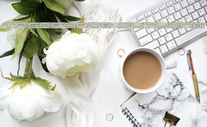 Taskforce Outline Font examples