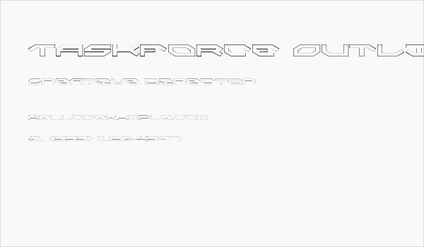 Taskforce Outline Business Card