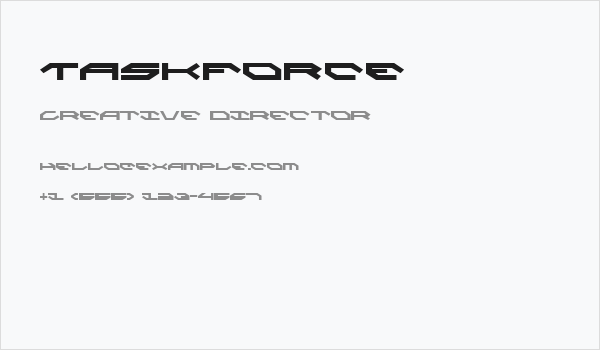 Taskforce Business Card