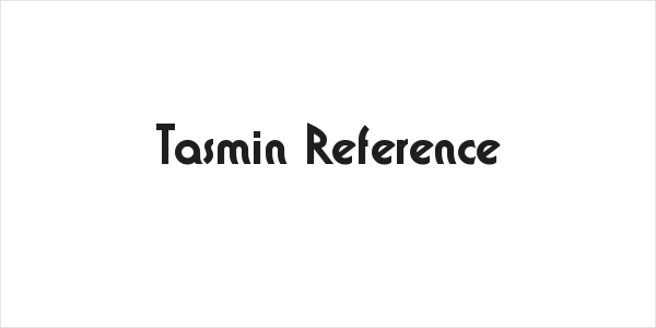 Tasmin Reference Logo