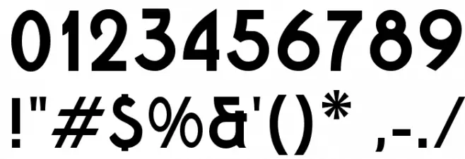 Tasmin Font OTHER CHARS