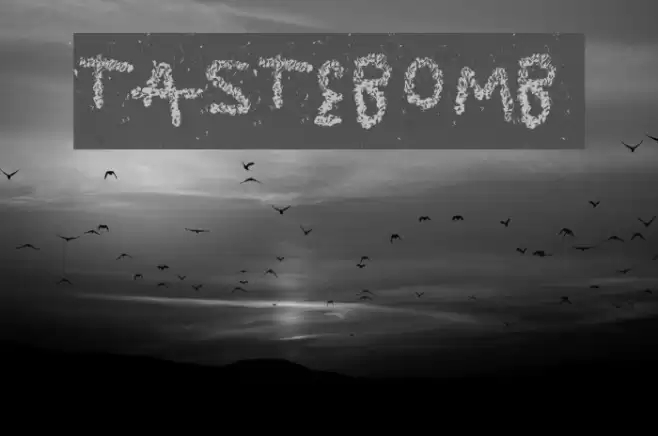 TasteBomb Font examples