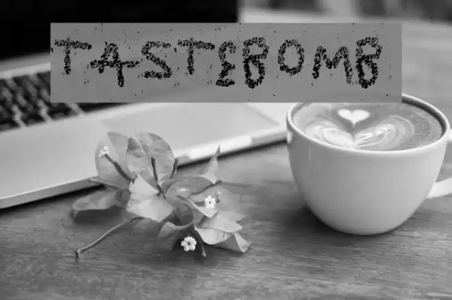 TasteBomb Font examples
