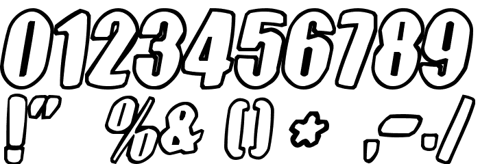 Tasteless Candy フォント その他の文字