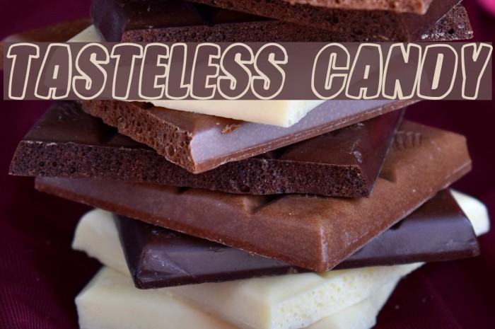 Tasteless Candy フォント examples
