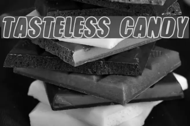 Tasteless Candy Font examples