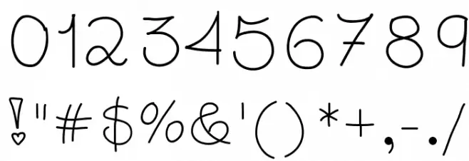 TasteofChildhood Font OTHER CHARS