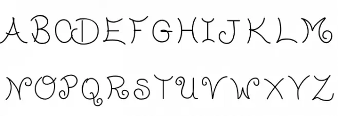 TasteofChildhood 字体 大写