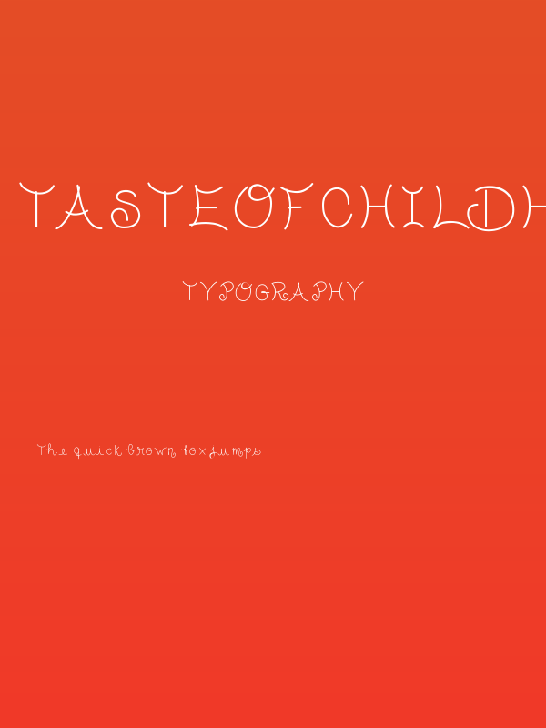 TasteofChildhood Poster