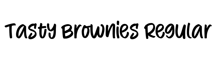 Tasty Brownies Regular  font caratteri gratis