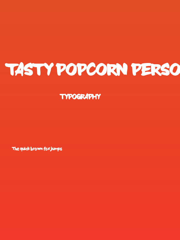 Tasty Popcorn Personal use Bold Poster