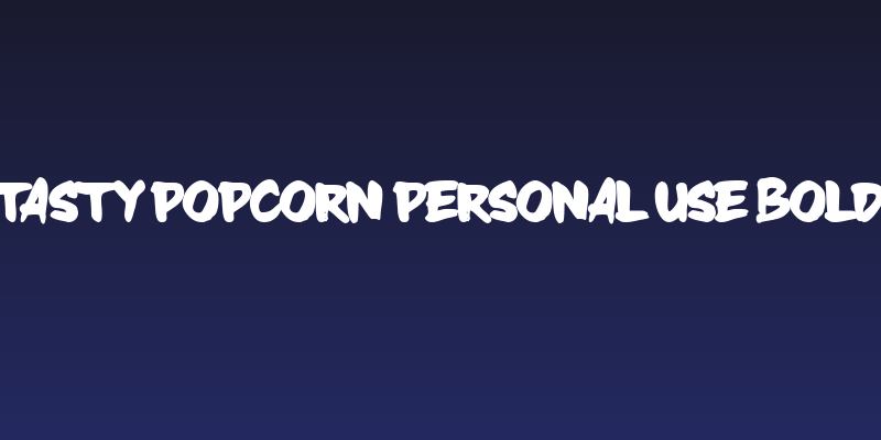 Tasty Popcorn Personal use Bold Social Header
