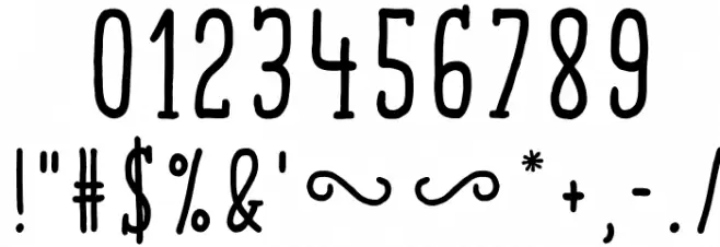 TastyBirds-Bold Font OTHER CHARS