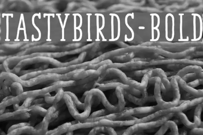 TastyBirds-Bold Font examples