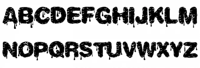 TastyDrips フォント 大文字