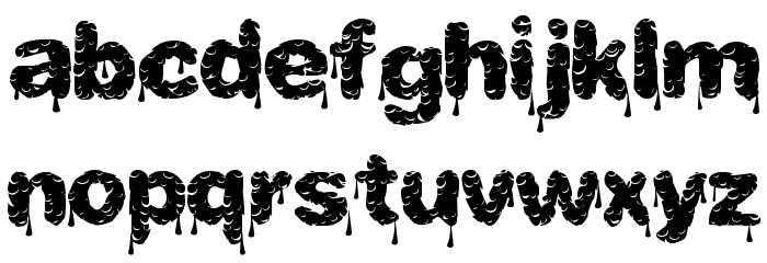 TastyDrips Font LOWERCASE