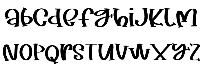 TastyFoodRegular Font LOWERCASE