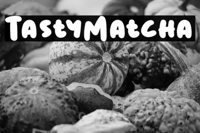 TastyMatcha Font examples