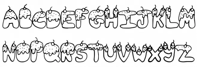 TastySundae Fonte MAIÚSCULAS