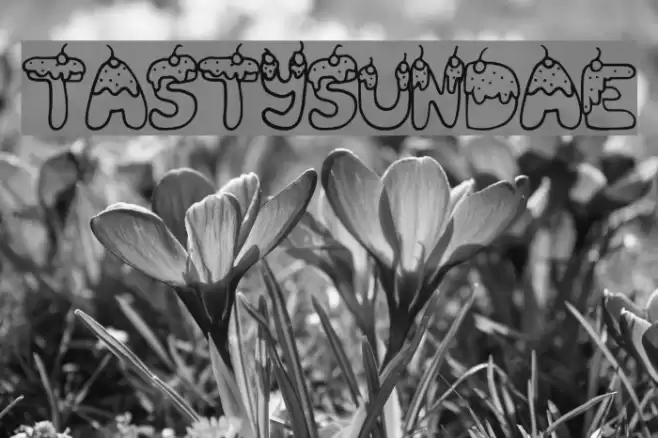 TastySundae Font examples