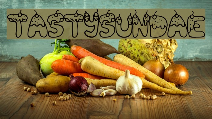 TastySundae Fonte examples