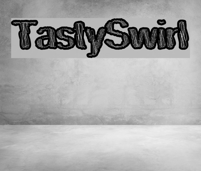 TastySwirl Font examples