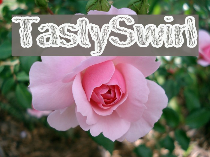 TastySwirl Font examples
