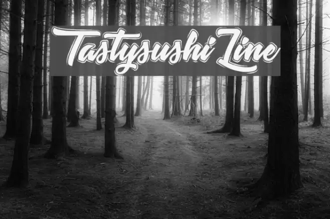 TastysushiLine Font examples