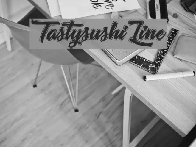 TastysushiLine Font examples