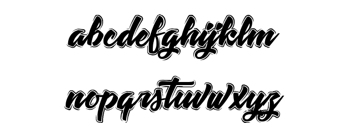 TastysushiLine Font LOWERCASE