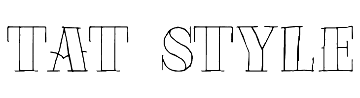 Tat Style Font