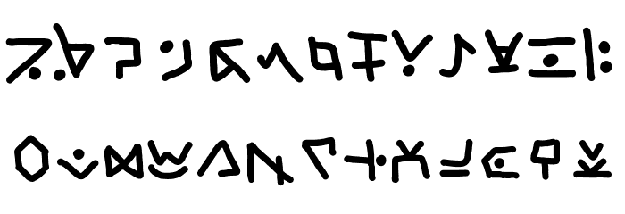 TataLang Font LOWERCASE