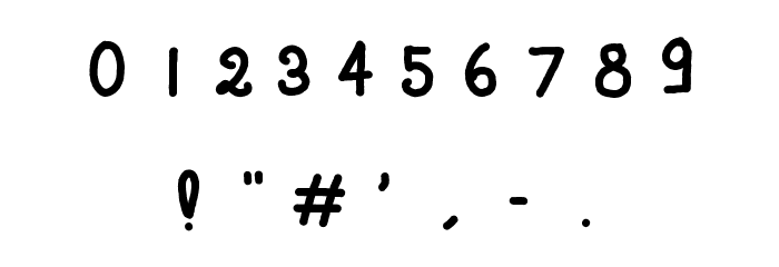 Tatalphabet Font OTHER CHARS