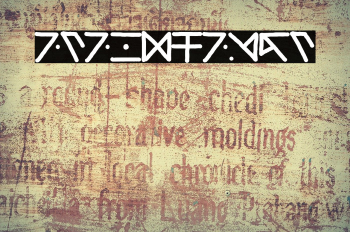 Tatalphabet Font examples