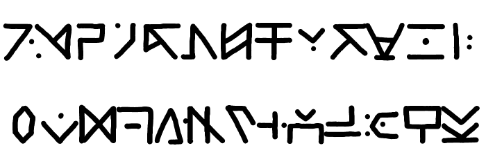 Tatalphabet Font LOWERCASE