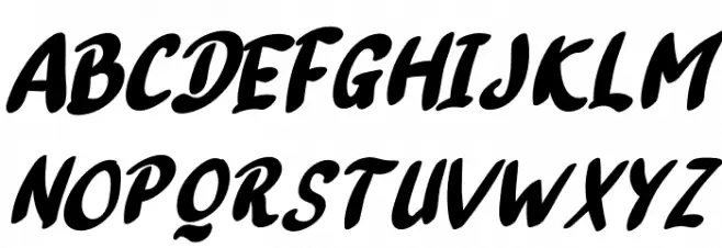 Tatan Deer Italic फ़ॉन्ट अपरकेस