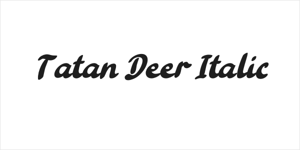 Tatan Deer Italic Logo