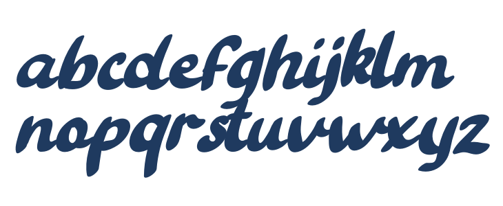 Tatan Deer Italic Lowercase