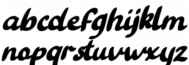 Tatan Deer Italic Caratteri MINUSCOLO